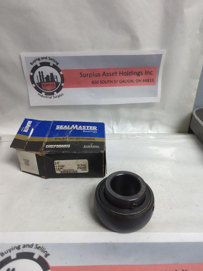 SEALMASTER,3-17,INSERT BEARING 1-7/16 INCH BORE NOS