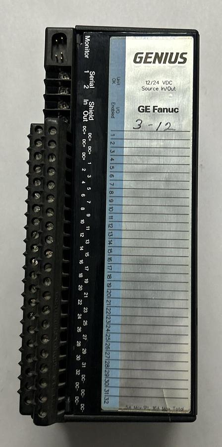 Used GE FANUC,IC660EBD024W,GENIUS BLOCK ELECTRONIC MODULE