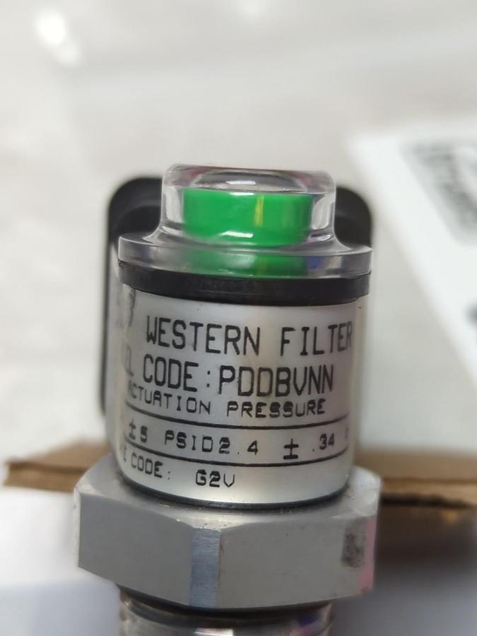 Used WESTERN FILTER,PDDBVNN,PRESSURE ACTUATION INDICATOR PRE-OWNED