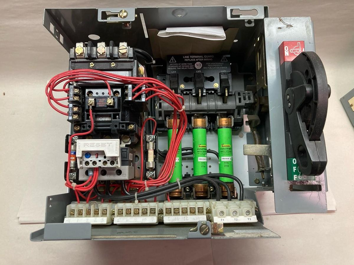 Used Allen-Bradley,2100 2112B,Size 2 Fused MCC 12 INCH Starter Feeder Bucket