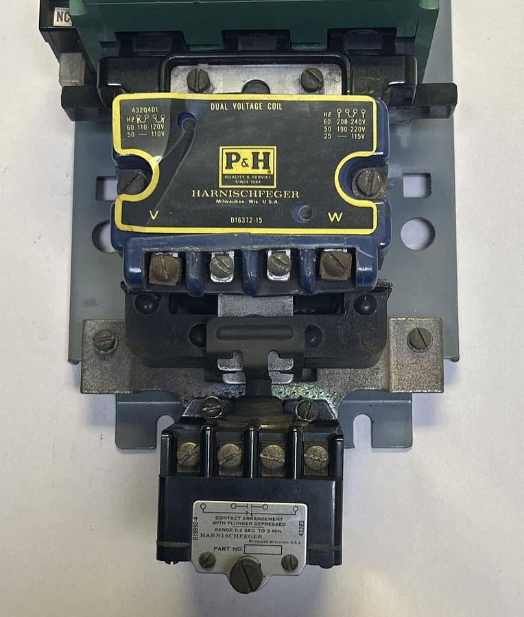 Used P&H,479U11D1,MAGNETIC CONTACTOR SIZE 2 50A 600V