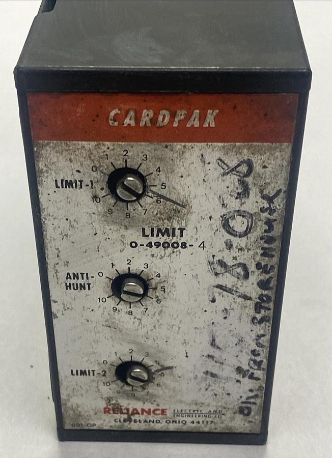 Used RELIANCE,0-49008-4,CARDPAK LIMIT MODULE