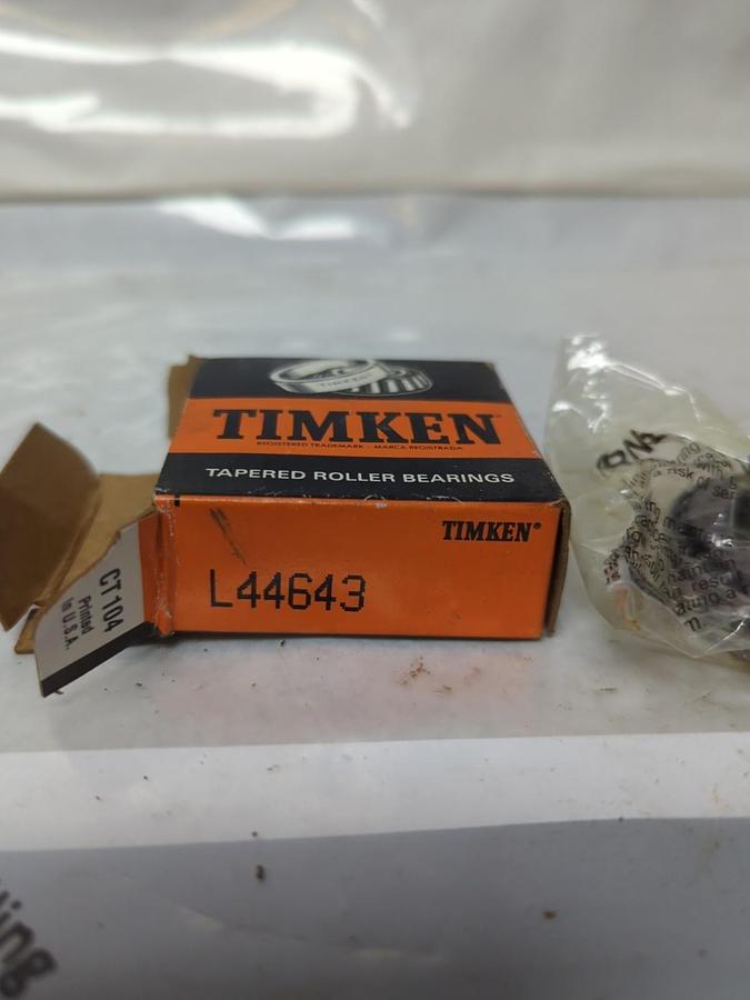 TIMKEN,L44643,ROLLER BERAING CONE NOS