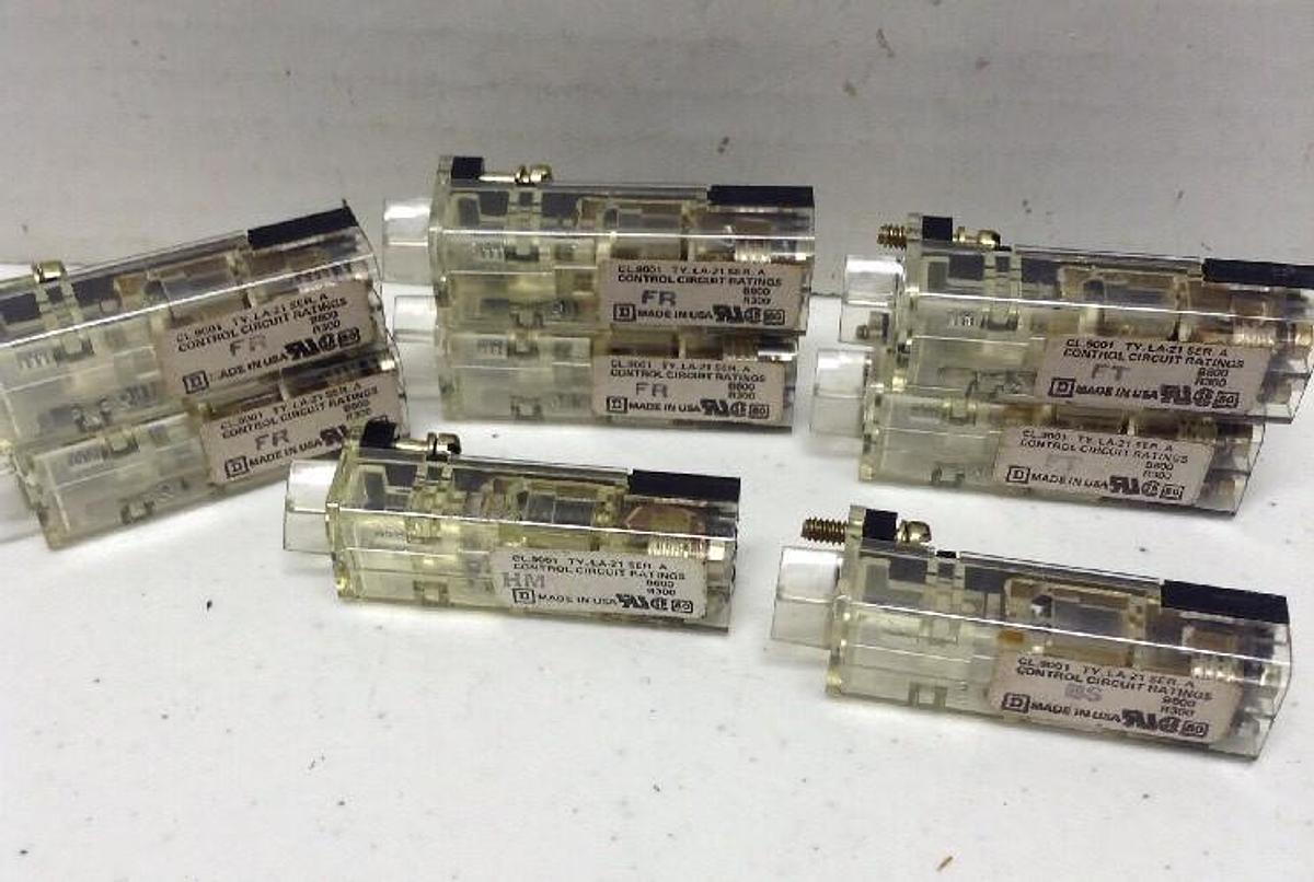 Square D,9001 TY.LA.21,Series A Contact Blocks LOT OF 8
