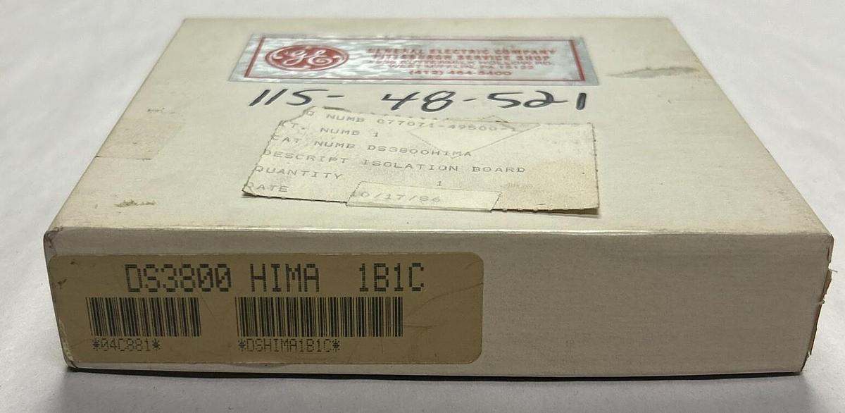 Used GENERAL ELECTRIC,DS3800HIMA1B1C,ISOLATION MODULE CARD NEW