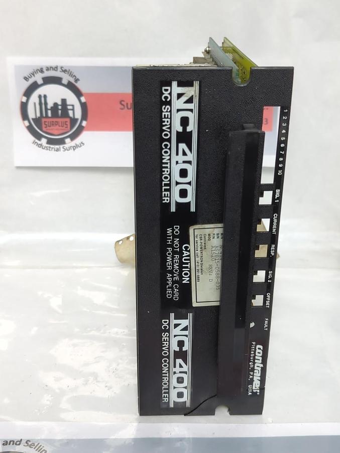 Used CSR CONTRAVES,A1520,NC 400 DC SERVO CONTROLLER PRE-OWNED