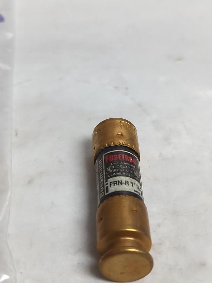 Used COOPER BUSSMANN,FRN-R-1-6/10,FUSETRON 1-6/10 AMP FUSE LOT OF 2 PRE-OWNED