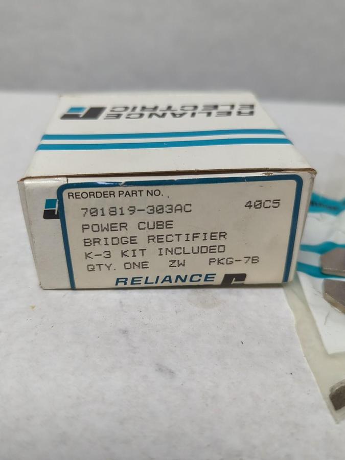 RELIANCE ELECTRIC,701819-303AC,POWER CUBE BRIDGE RECTIFIER KIT NOS