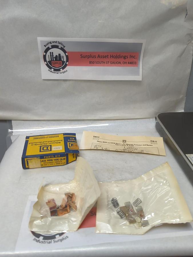 SQUARE D,9998 CA-81,REPLACEMENT CONTACTS SIZE 1 TYPE C SERIES A&B NOS