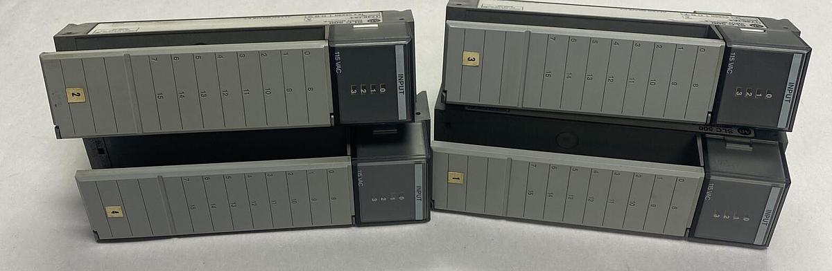 Used Allen-Bradley,1746-IA4,Input Module Lot Of 4