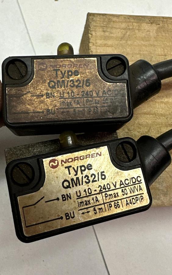Used Norgren,QM/32/5,Magnetic Switch Sensor LOT of 2