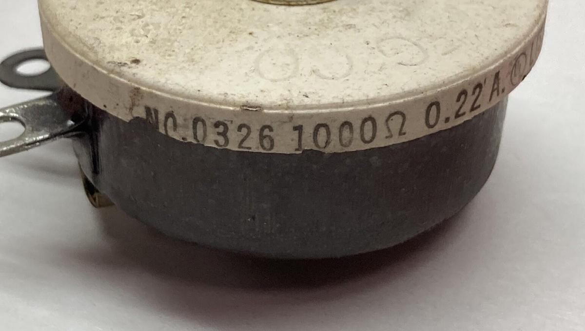 Ohmite,0326 1000,Rheostat 0.22A Series 7829