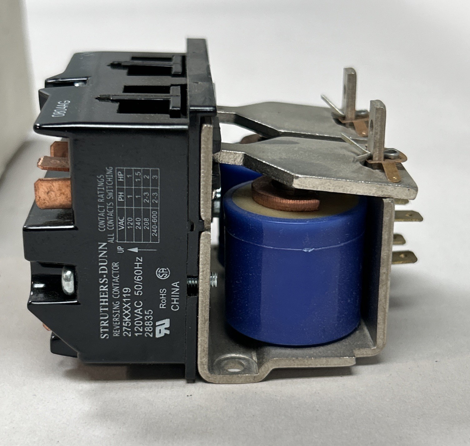 STRUTHERS-DUNN,275KXX119,REVERSING CONTACTOR 110-120V NOS
