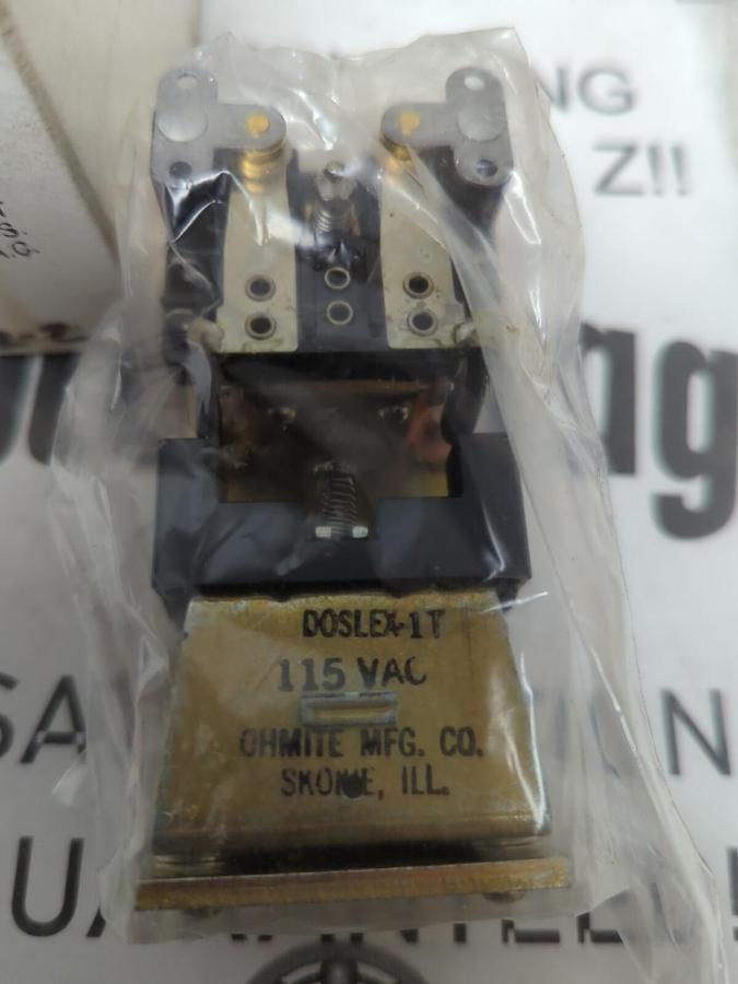 OHMITE,DOSLEX-IT,LATCHING TYPE RELAY 115 VAC 15 AMP NOS