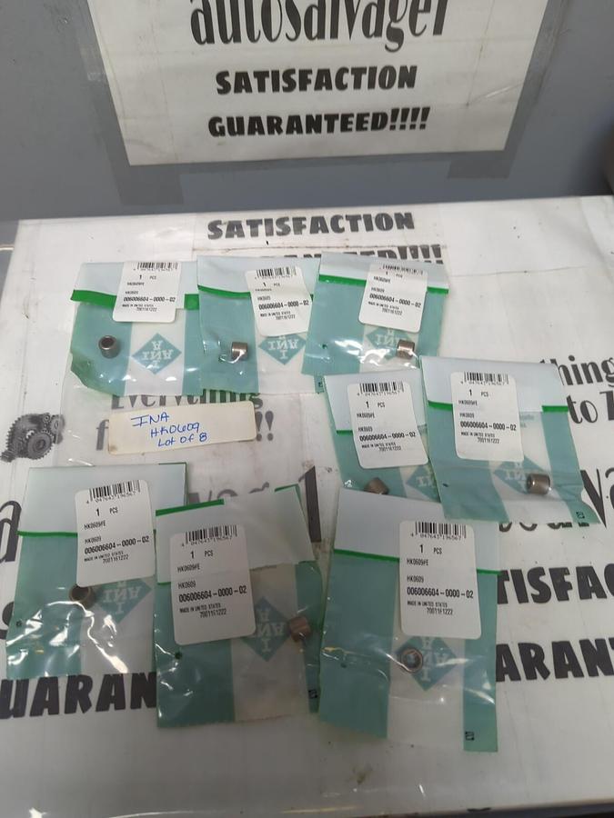 INA,HK0609,NEEDLE ROLLER BEARING 6MM BORE 10MM OD 9MM WIDE LOT OF 8 NEW