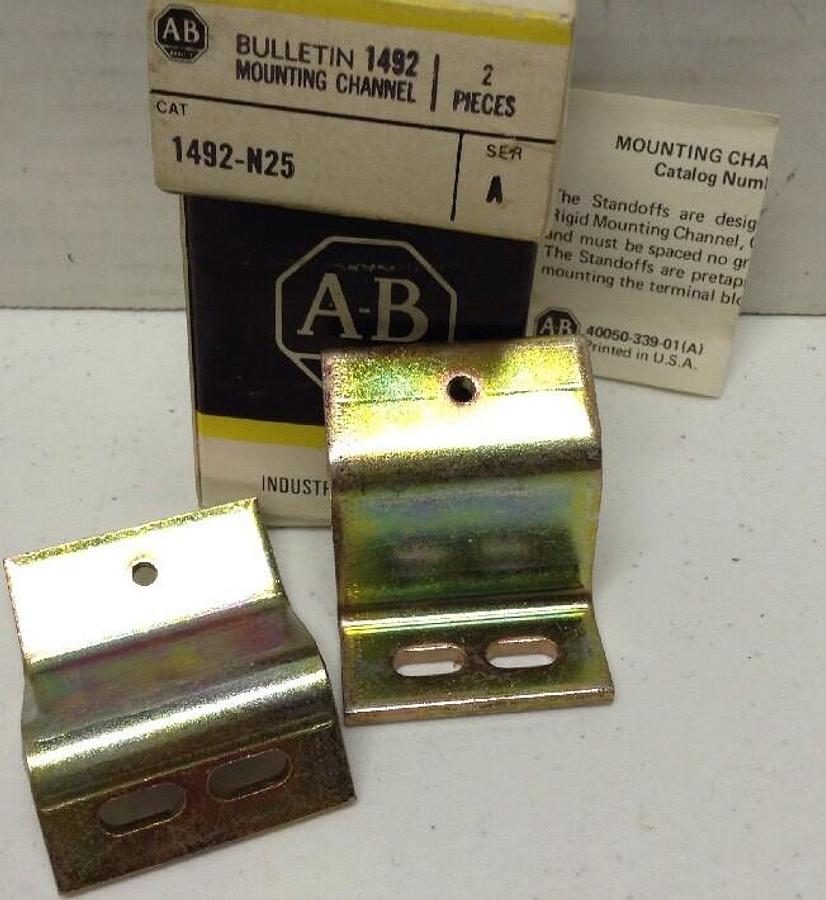 Allen-Bradley,1492-N25,Mounting Channel LOT OF 2