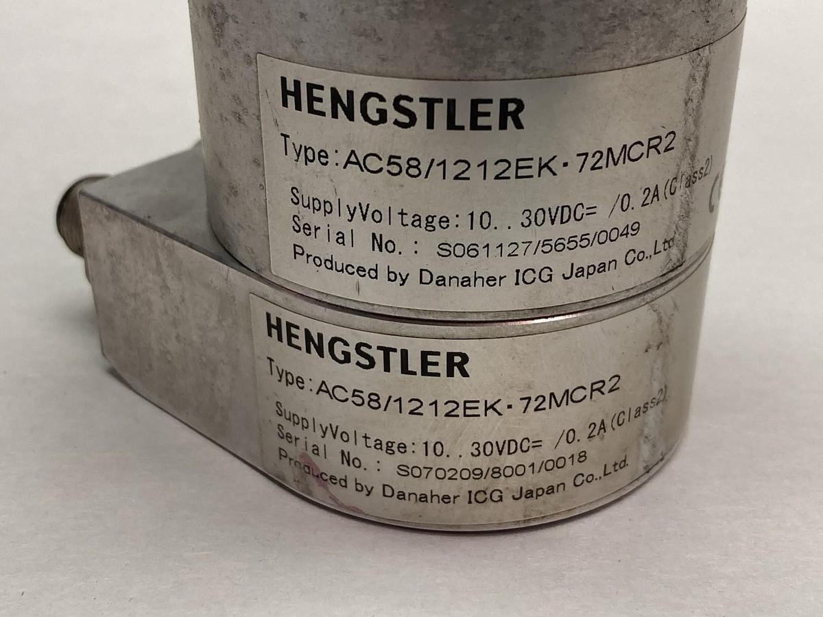 Used Hengstler,Type: AC58/1212EK,Absolute Rotary Encoder 72MCR2 10-30VDC 0.2A
