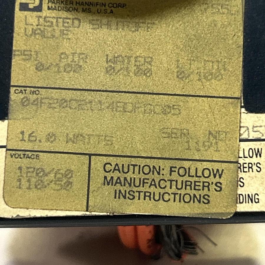 PARKER,04F20C2114EOFGCOG,SHUTOFF VALVE NOS