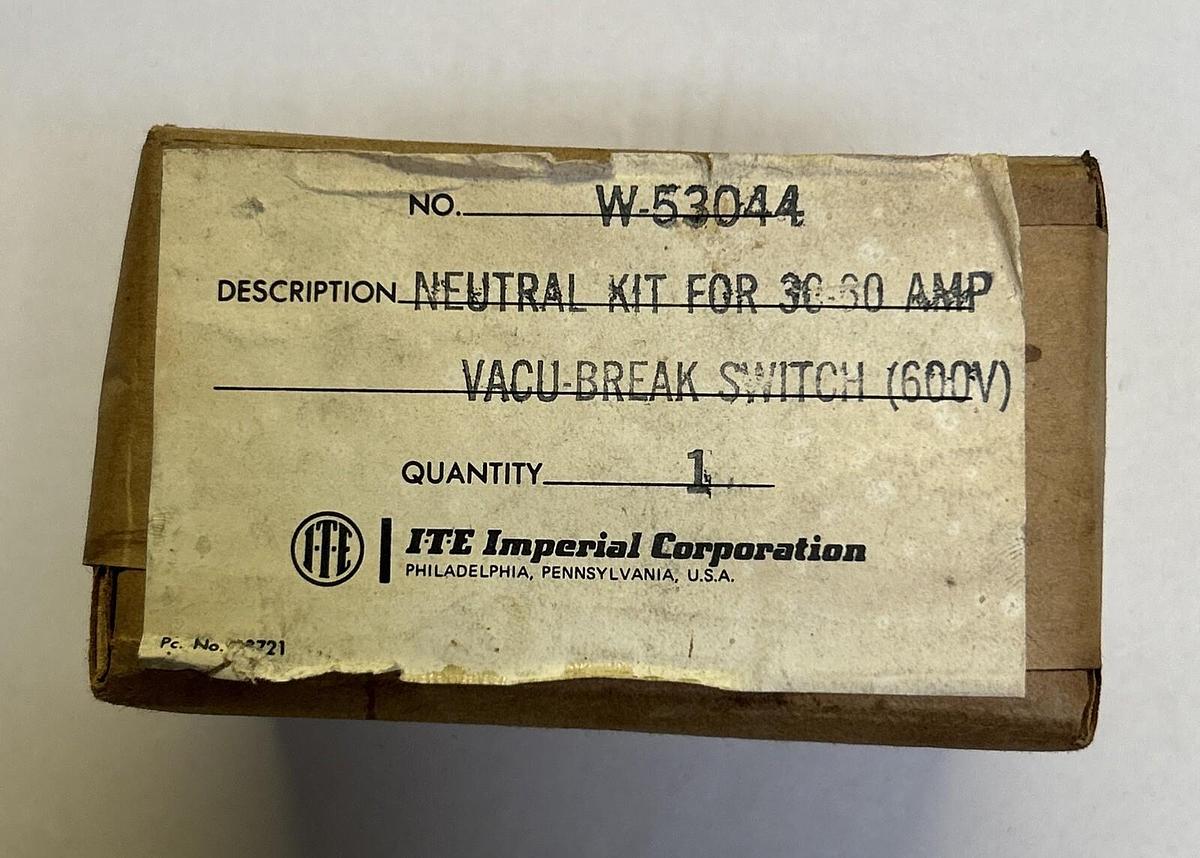 Used ITE,W53044,NEUTRAL KIT NEW