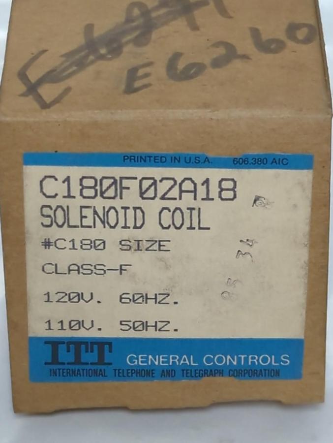 GENERAL CONTROLS,C180F0F02A18,COIL 120/110V 60/50HZ NOS
