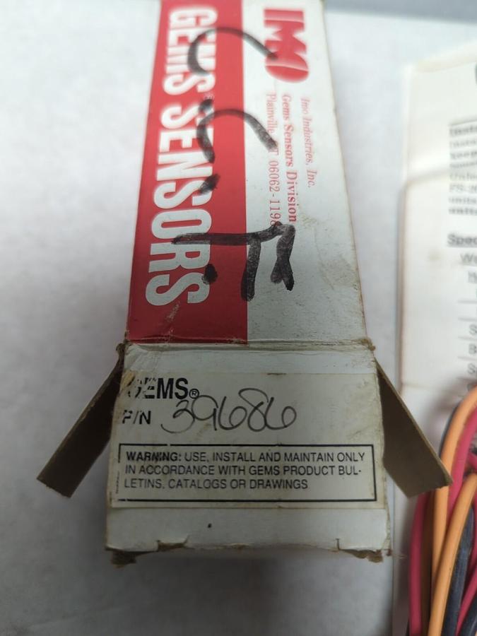 GEMS,3 9686,FLOW SWITCH SENSOR NOS