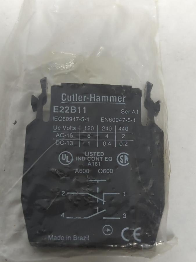 CUTLER-HAMMER,E22B11,CONTACT BLOCK SERIES A1 LOT OF 6 NEW