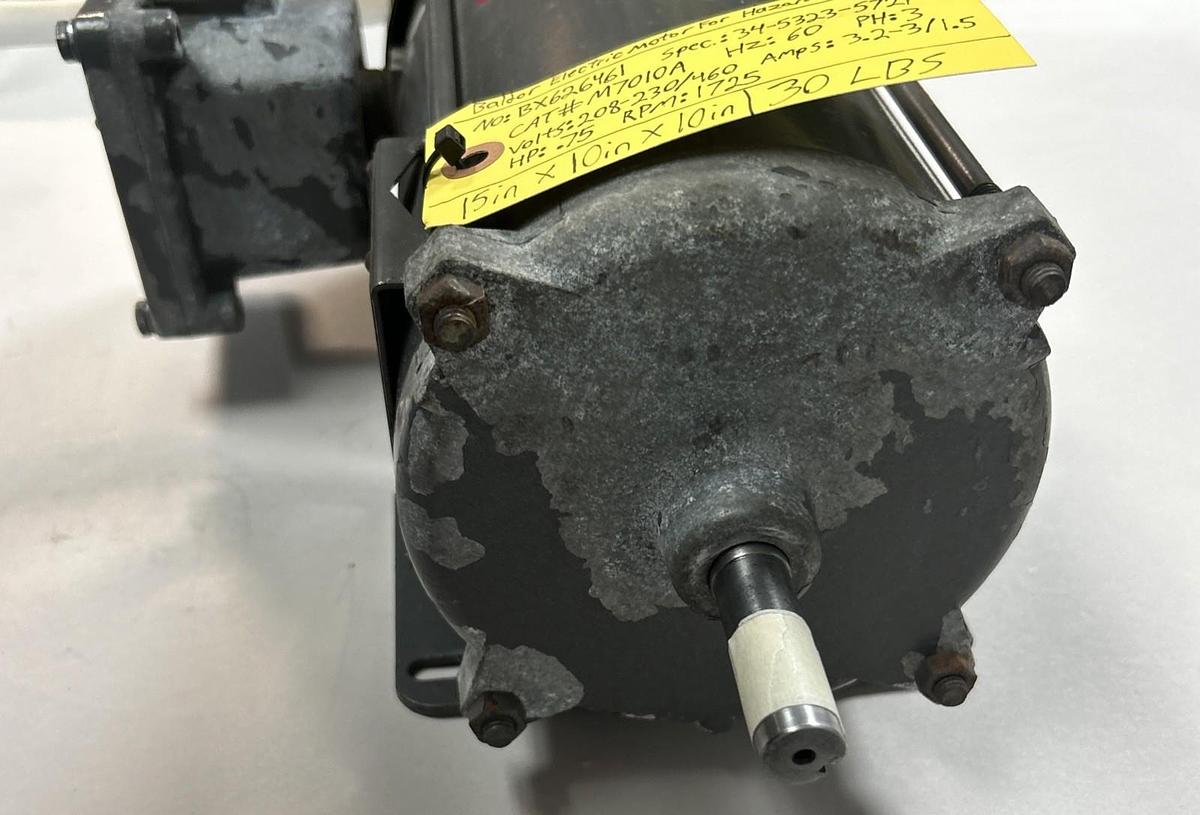 Used BALDOR,M7010A,EXPLOSION PROOF MOTOR 3/4HP 208-230/460V 1725RPM 3PH 56 FRAME