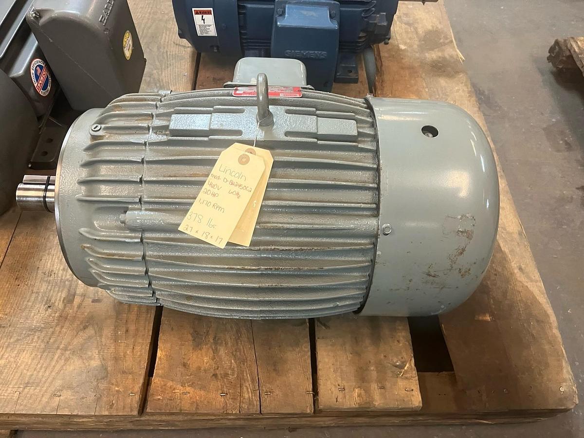 LINCOLN,D-BU2450C2,MOTOR 20HP 1170RPM 286TC