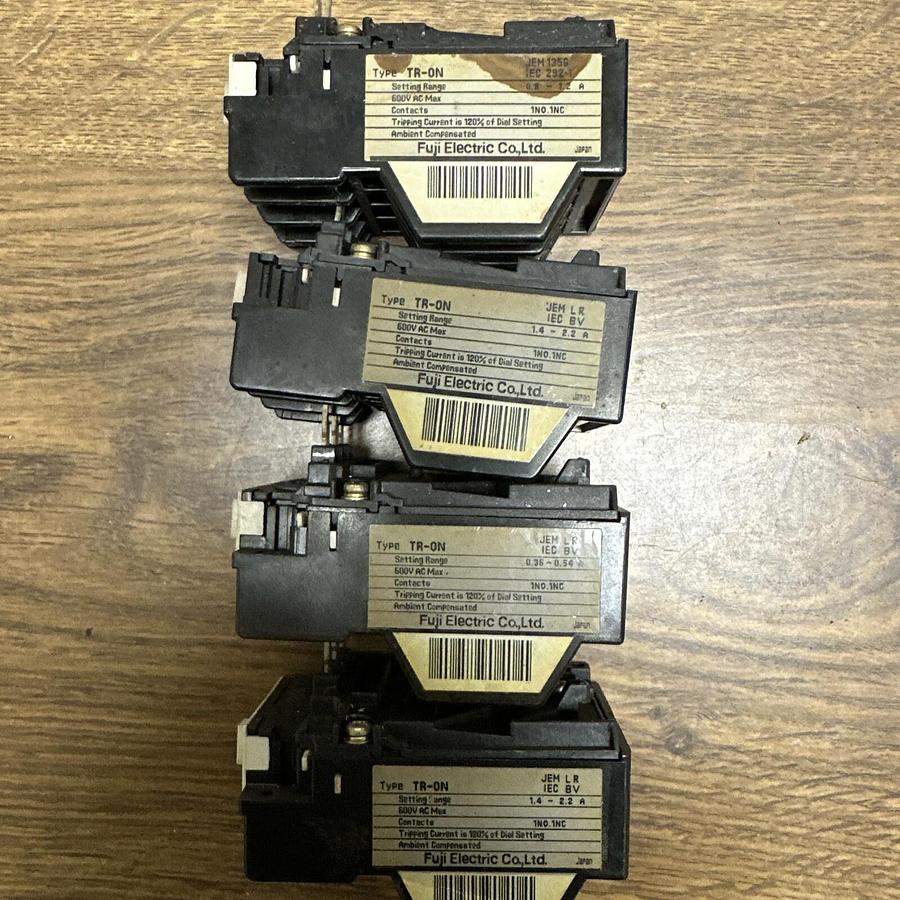 Used Fuji,TR-ON,Thermal Overload Relay LOT of 4