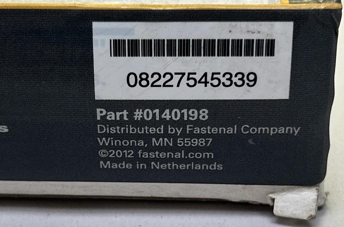 Used ROCK RIVER,0240298,SPIN-IN CHEMICAL CAPSULE 1/2INCH BOX OF 10 NOS