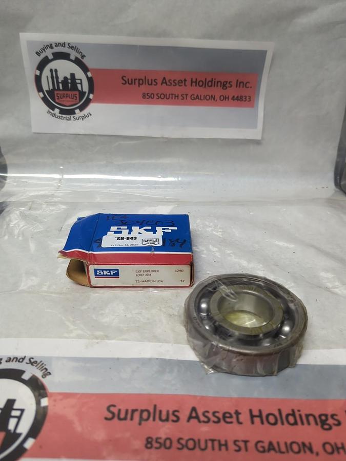 SKF,6307 JEM,DEEP GROOVE BALL BEARING NOS
