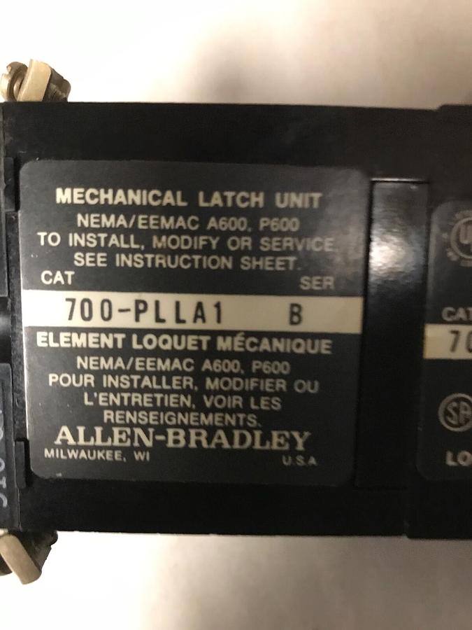 Allen Bradley,700-PL200A1,Type P Control Relay with Mechanical Latch