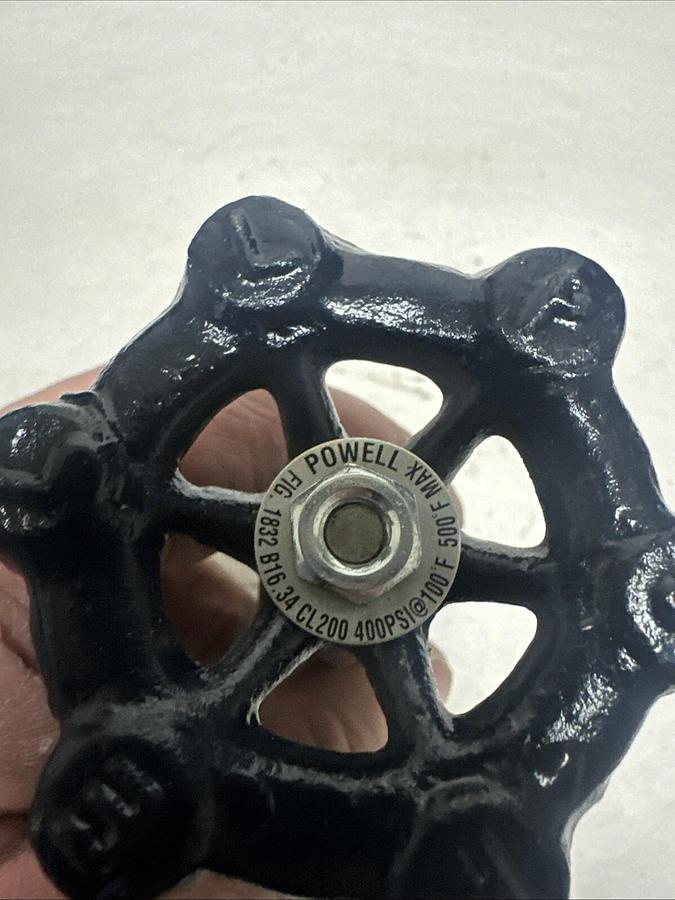 Powell,A-5449,1/2" 200 NPT Steel Gate Valve