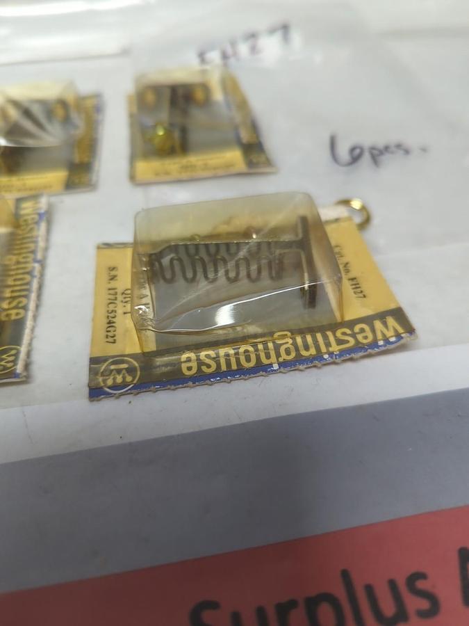 WESTINGHOUSE,FH27,OVERLOAD HEATER ELEMENT LOT OF 6 NOS