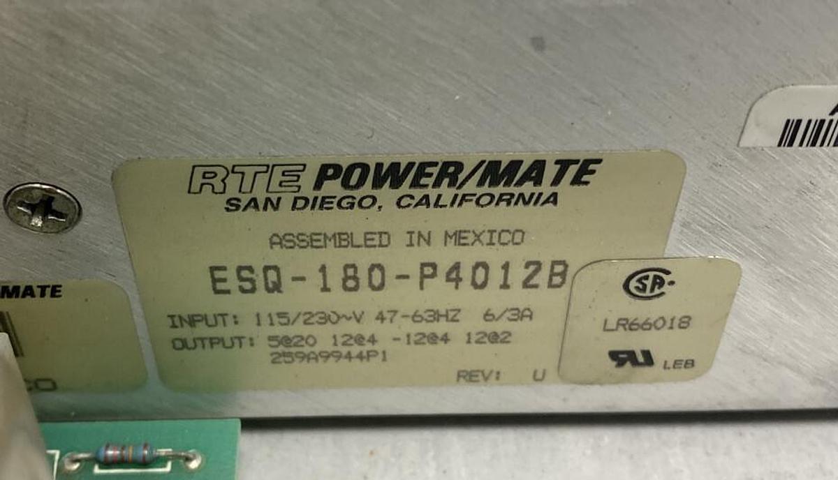 Used Power Mate,ESQ-180-P4012B,Power Processor Refurbished