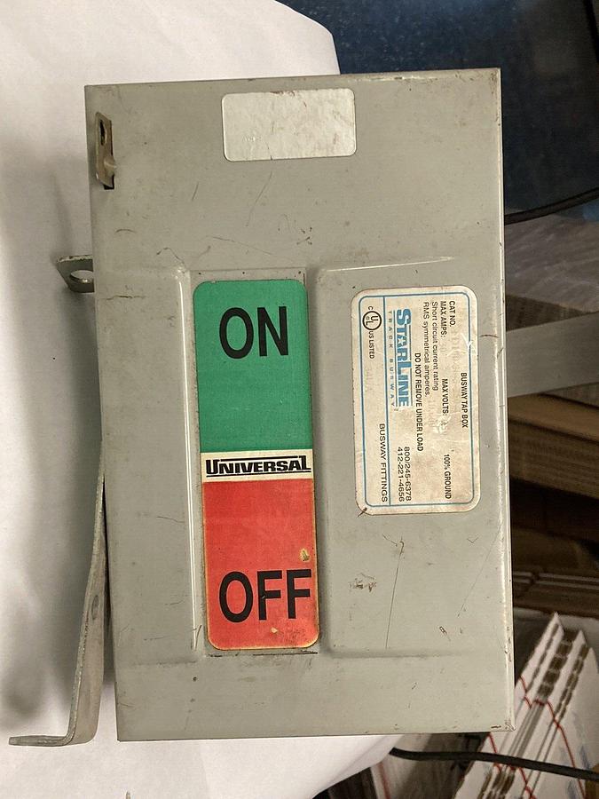 Used StarLine,FD100-30-3-250-4,Busway Tap Box