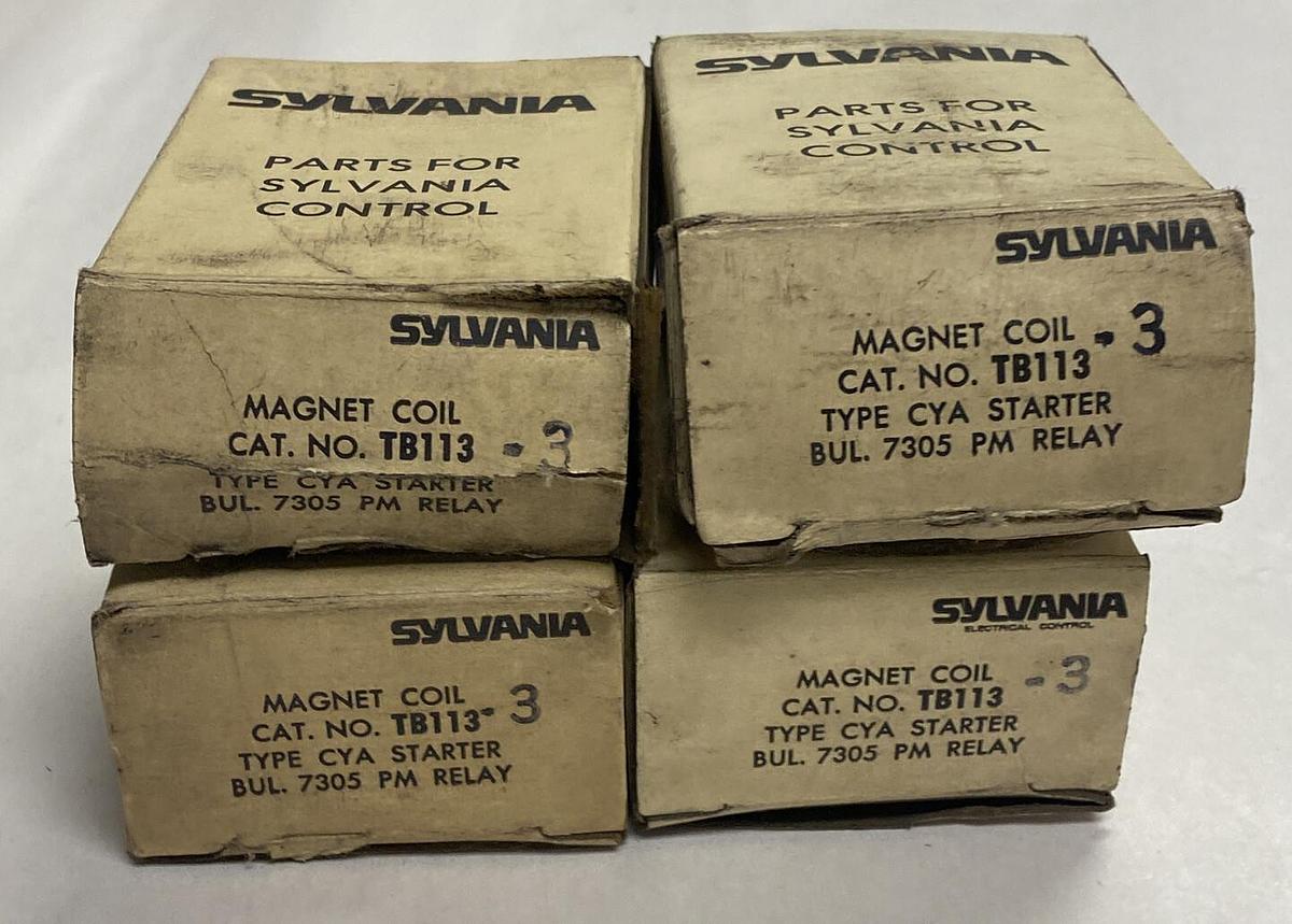 Sylvania,TB113-3,Magnet Coil 110-120V 60HZ Lot Of 4 NOS