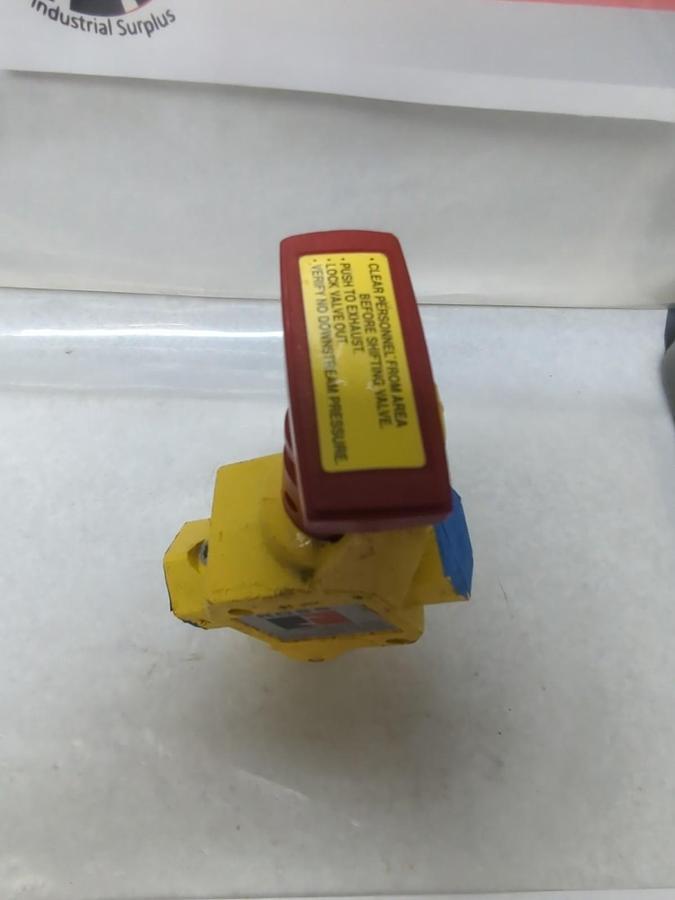 Used ROSS,Y1523C4002,PNEUMATIC SAFETY LOCKOUT VALVE 0-20 BAR PRE-OWNED