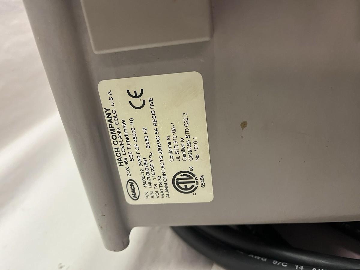 Used HACH,45000-12,SURFACE SCATTER 6 SS6 TURBIMETER 120V