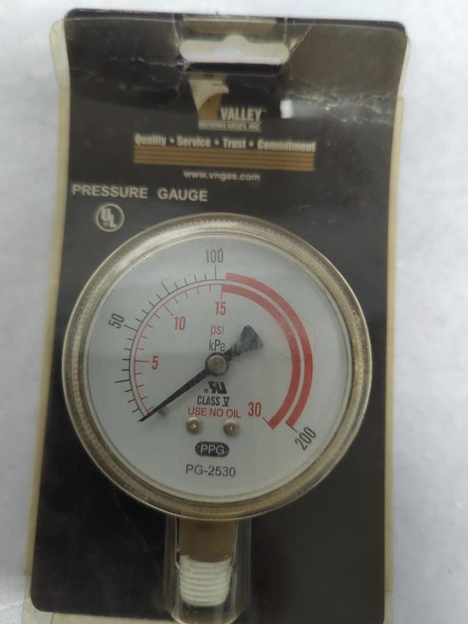 VALLEY,PG-2530,2-1/2 INCH PRESSURE GAGE NOS
