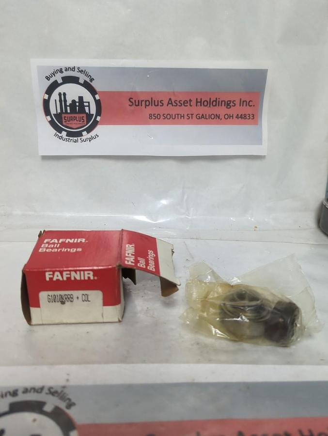 FAFNIR,G1010KRRB+COL,INSERT BALL BEARING WITH LOCKING COLLAR NOS