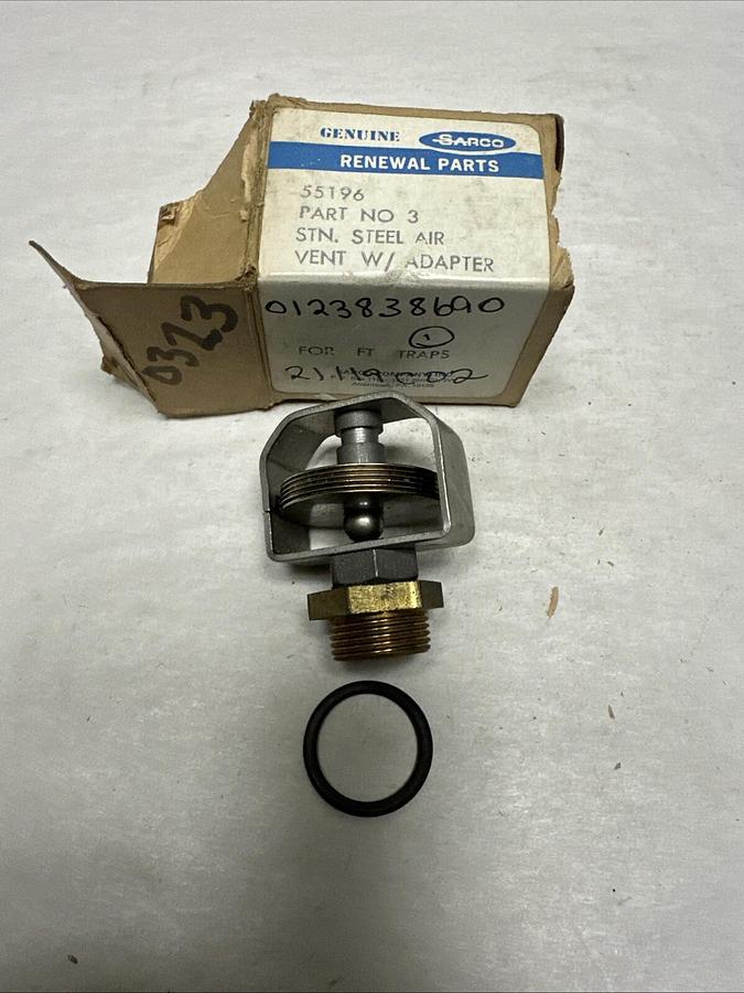 Sarco,55196,No. 3 SS Steel Air Vent W/Adapter