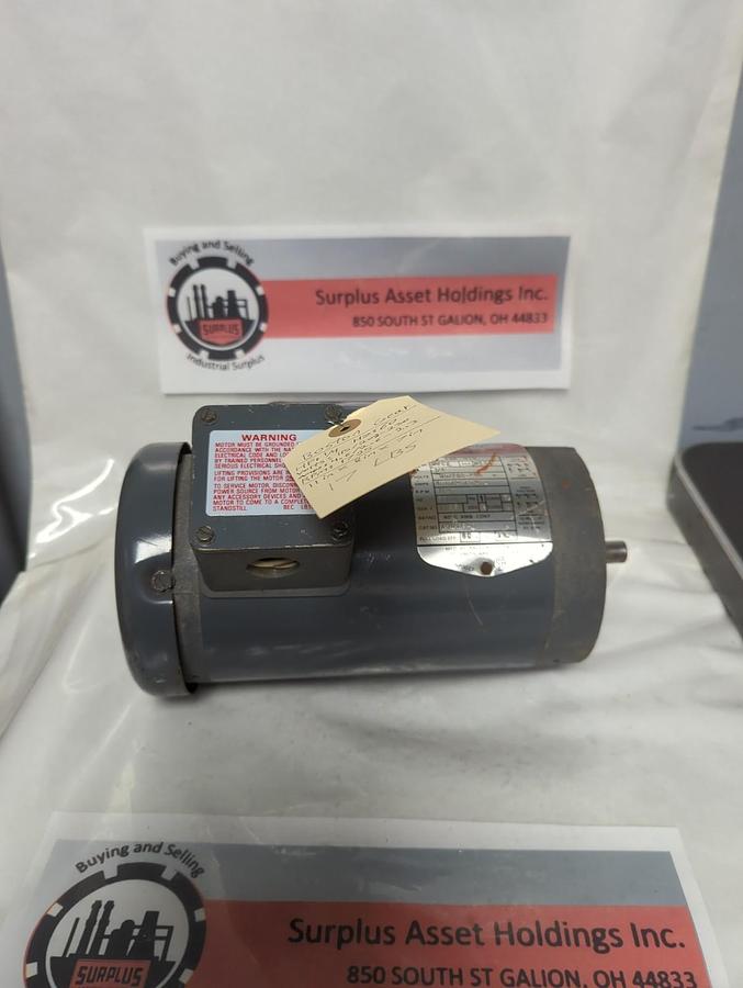 Used BOSTON GEAR,ADRTF-B,SINGLE PHASE MOTOR 1/4 HP 1725 RPM PRE-OWNED