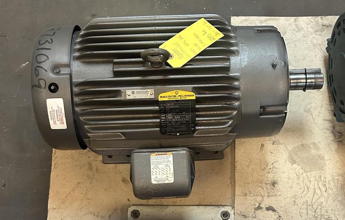 Used BALDOR,CM4106T,MOTOR 20HP 208-230/460V 3450RPM 3PH 256TC FRAME