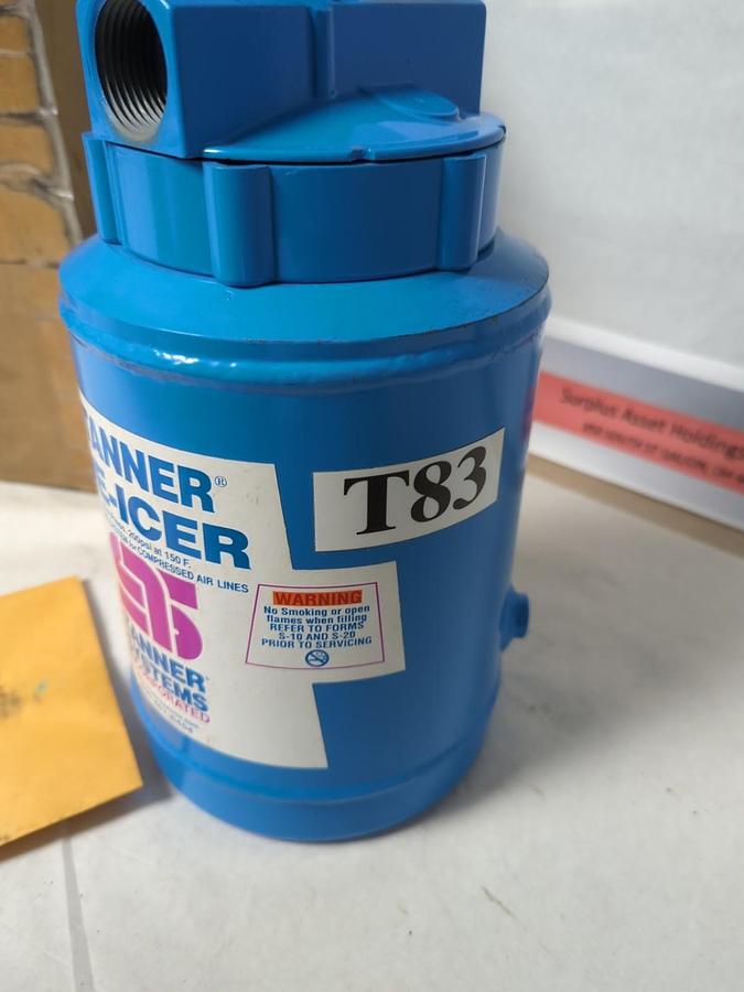 TANNER SYSTEMS,T83,DE-ICER 200PSI 150 F NOS