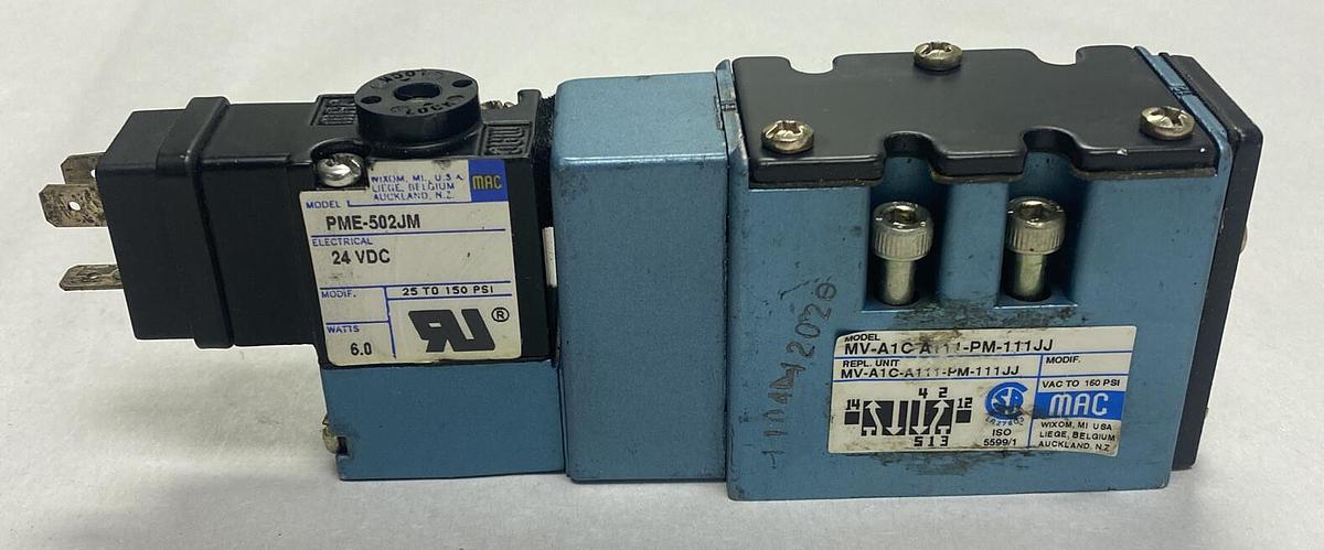 Used MAC,MV-A1C-A111-PM-111JJ,Solenoid Valve