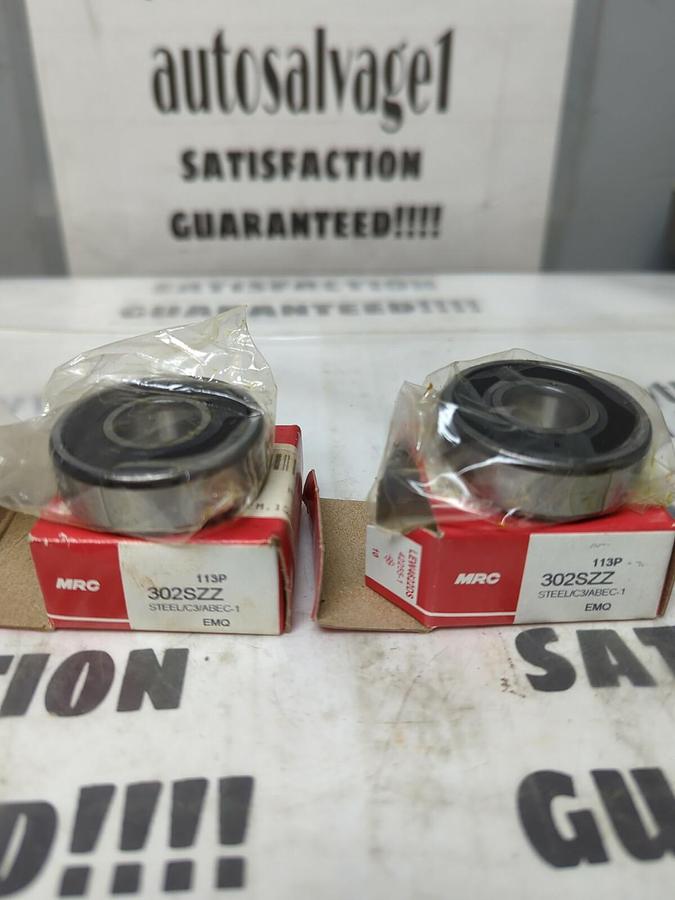 MRC,302SZZ,DEEP GROOVE BALL BEARING LOT OF 2 NOS
