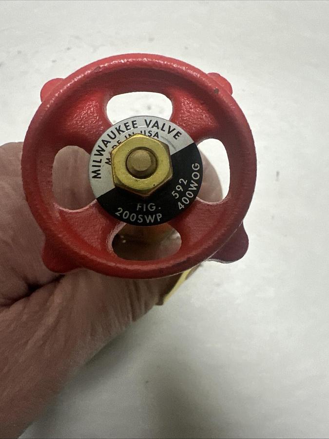 Milwaukee,200SWP 400WOG,1/4" Brass Gate Valve Fig. 592