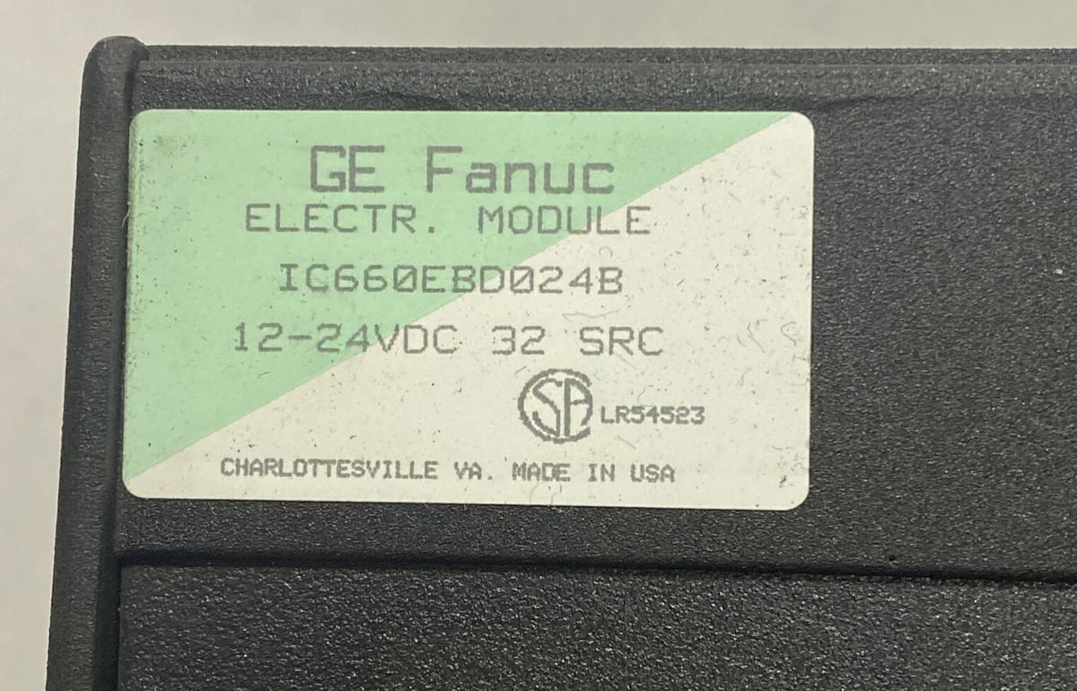 Used GE FANUC,IC660EBD024B,ELECTRONIC MODULE 12/24 VDC