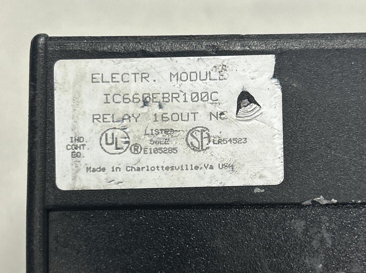 Used GE FANUC,IC660EBR100/IC660EBR100C ,GENIUS BLOCK RELAY OUTPUT